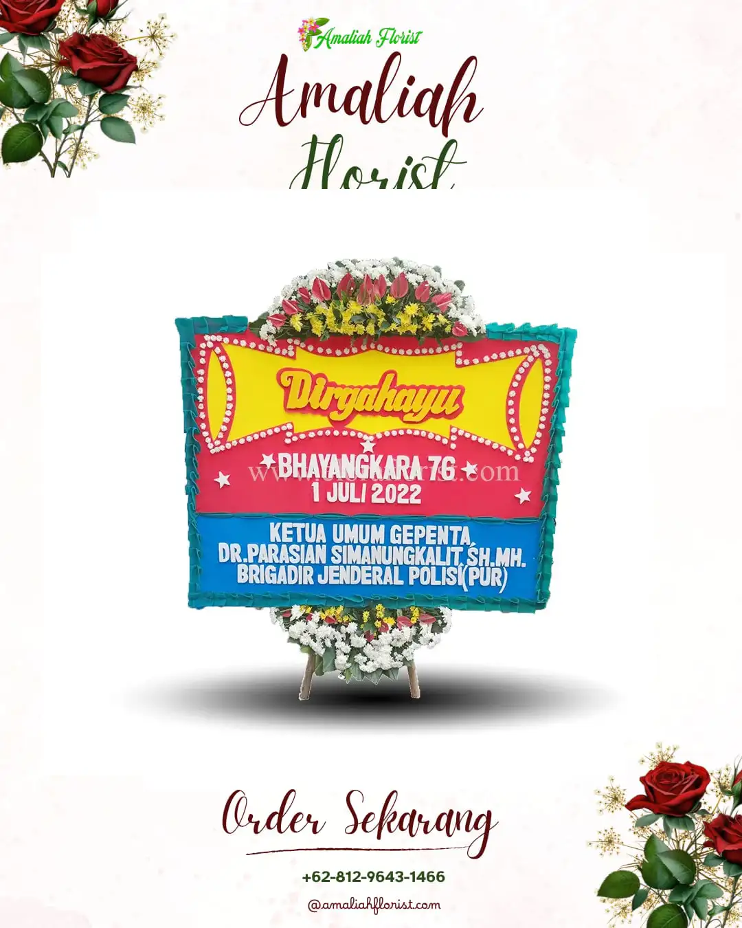Papan Bunga HUT Ulang Tahun Margomulyo